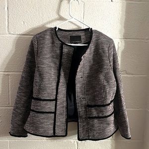 Banana Republic Size 10 Fringe Multi Color Button Blazer